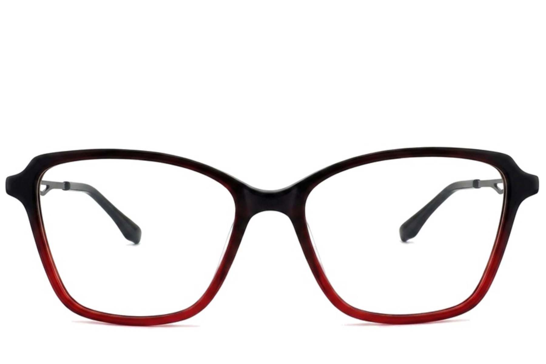 Occhiali in acetato rosso farfalla #BS2012-2621