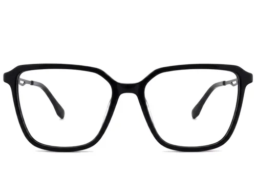 Lunettes rectangulaires en acétate noir #BS2012-2622