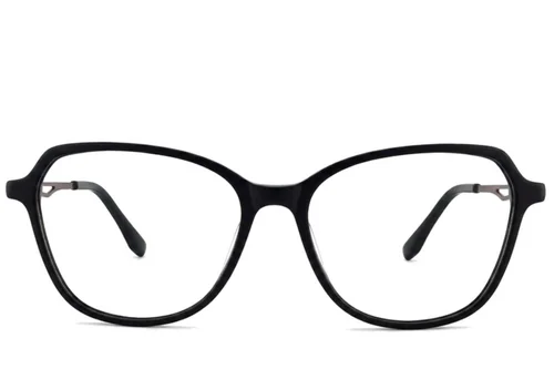 Lunettes papillon en acétate noir #BS2012-2626