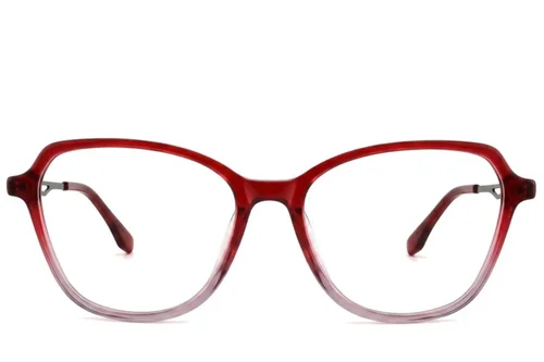 Lunettes en acétate rouge papillon #BS2012-2627