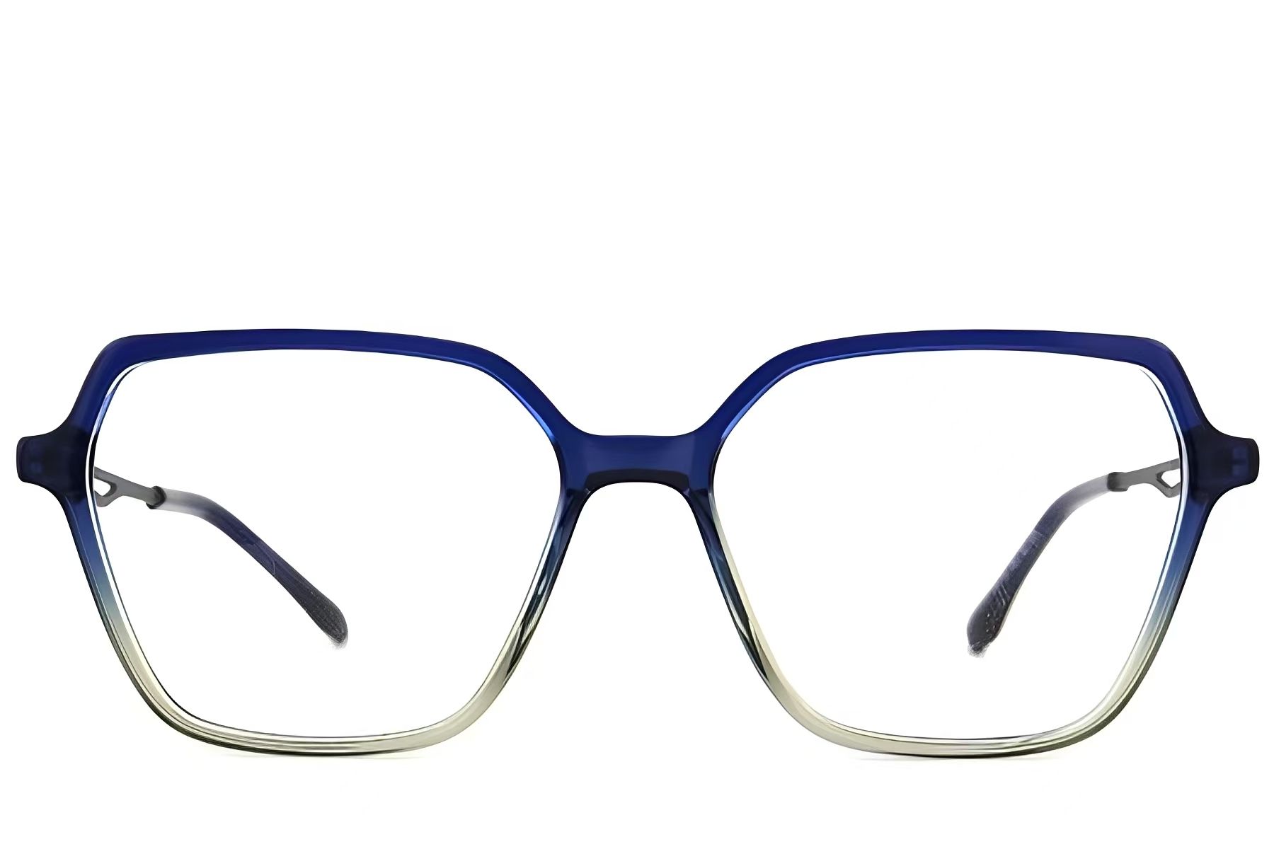 Bicchieri rettangolari in acetato blu #BS2012-2632