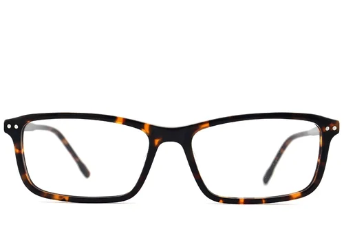 Rectangular Tortoiseshell Acetate Glasses #BS2012-2637