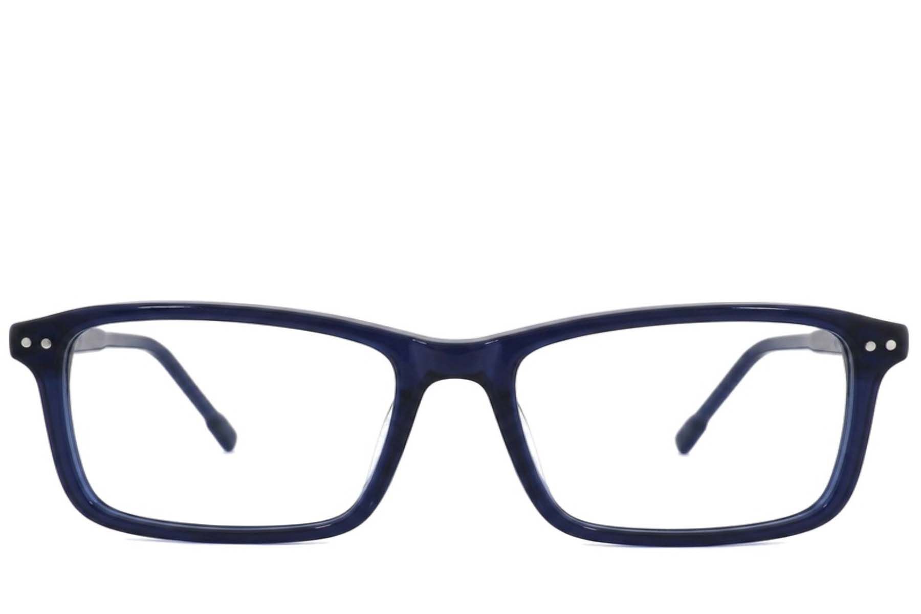 Vasos rectangulares de acetato azul #BS2012-2640