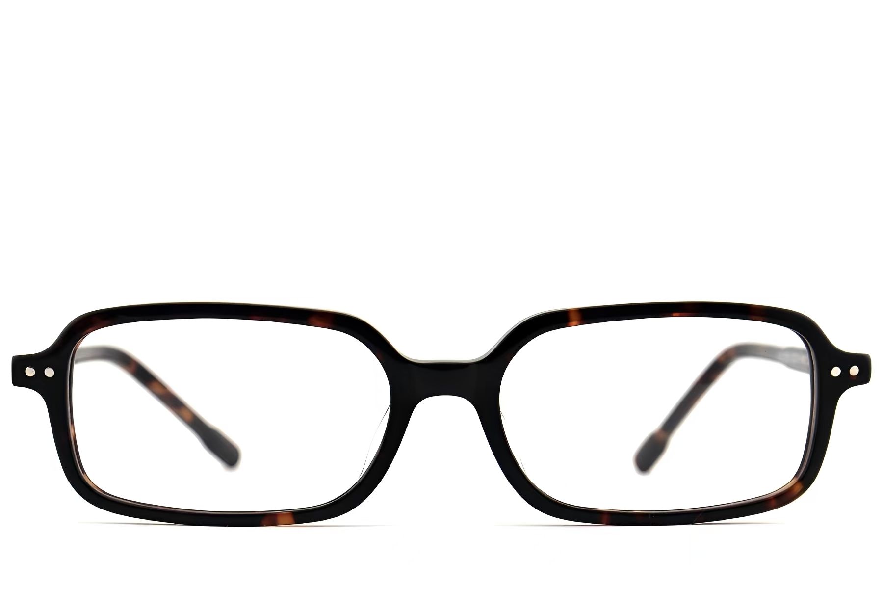 Rectangular Tortoiseshell Acetate Glasses #BS2012-2642