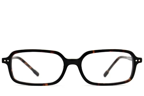 Rectangular Tortoiseshell Acetate Glasses #BS2012-2642
