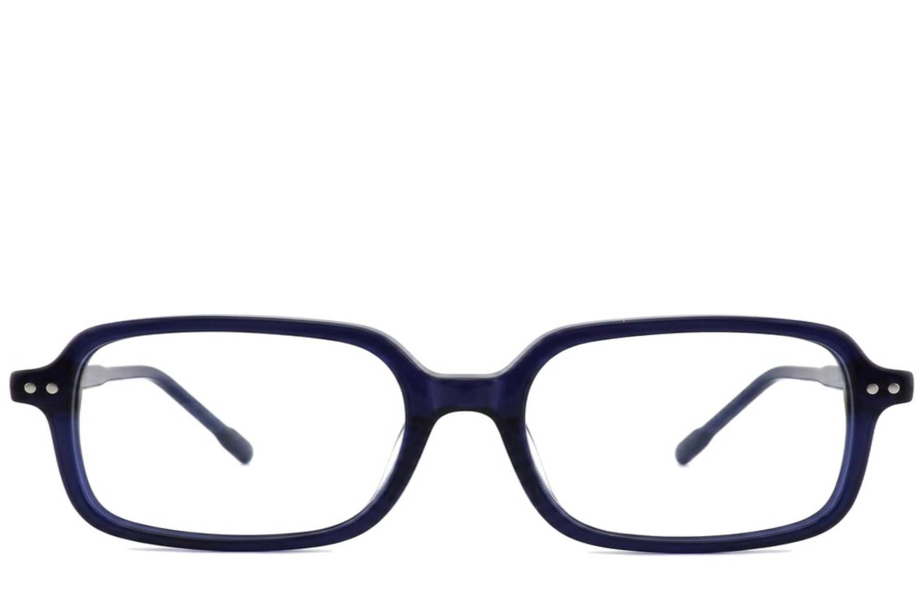 Bicchieri rettangolari in acetato blu #BS2012-2645