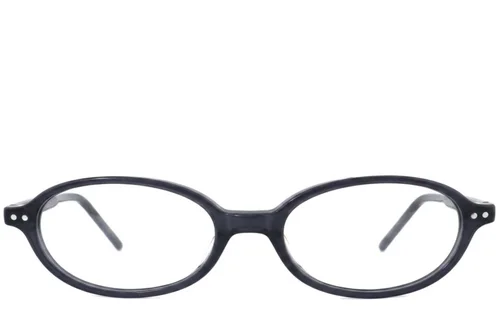 Lunettes ovales en acétate gris #BS2012-2650