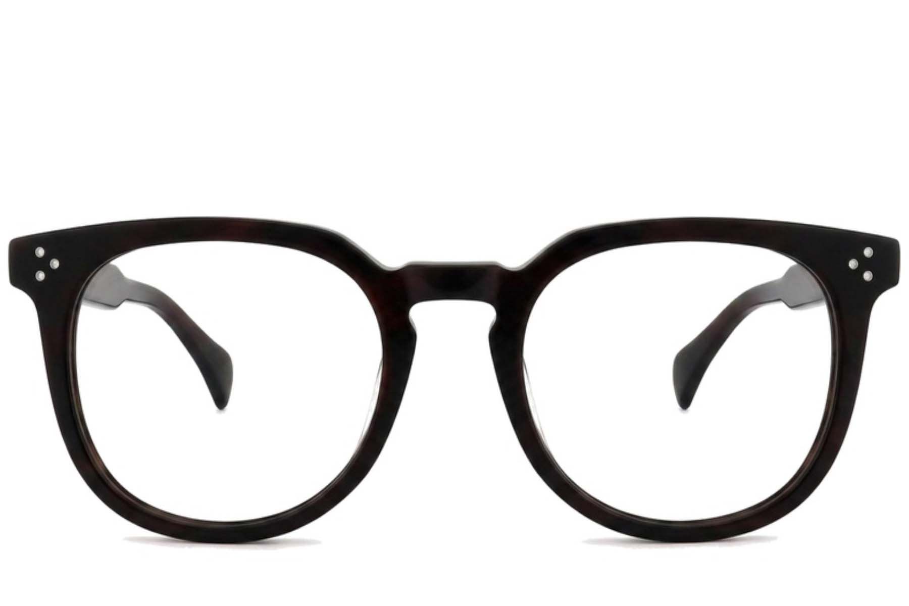 Oval Black Acetate Glasses #BS2012-2653