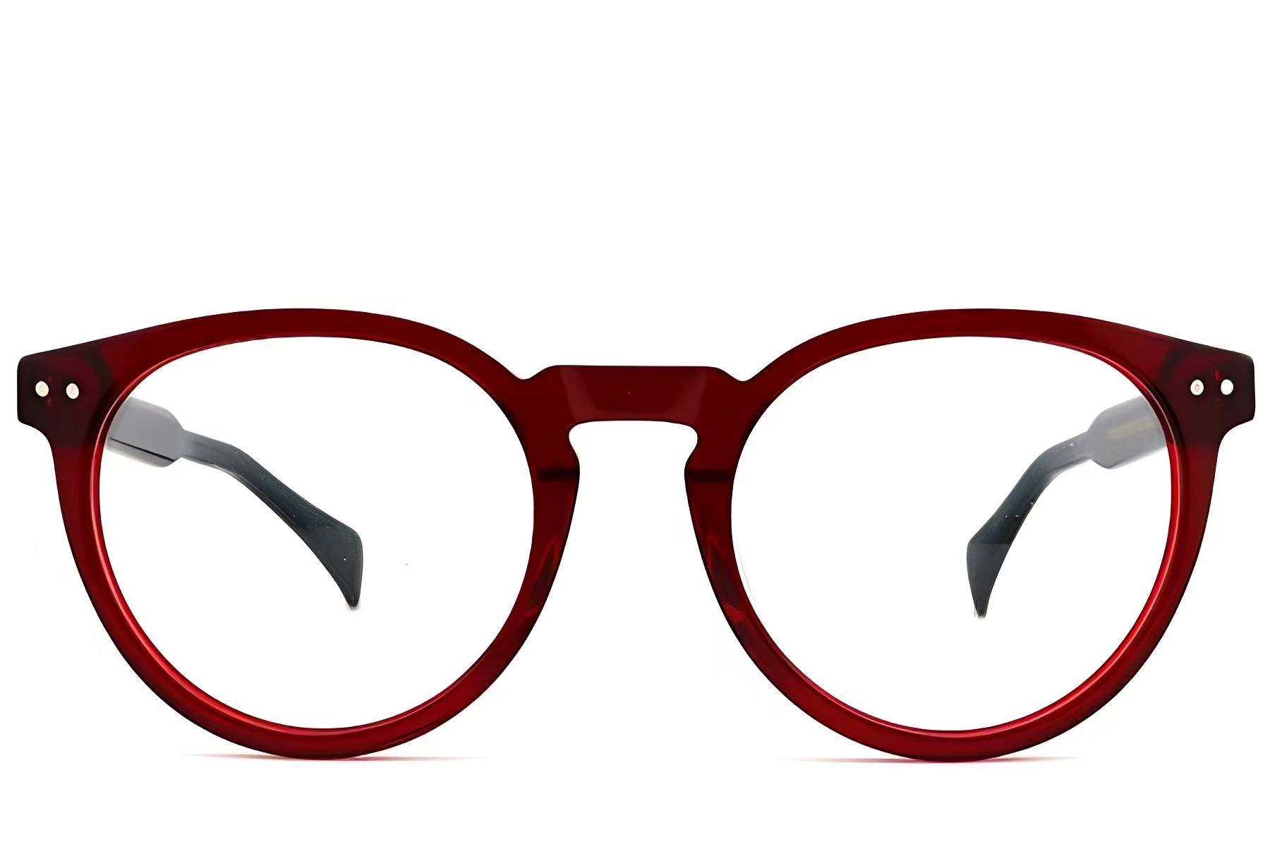 Bicchieri ovali in acetato rosso #BS2012-2662