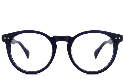 Lunettes ovales en acétate bleu #BS2012-2664