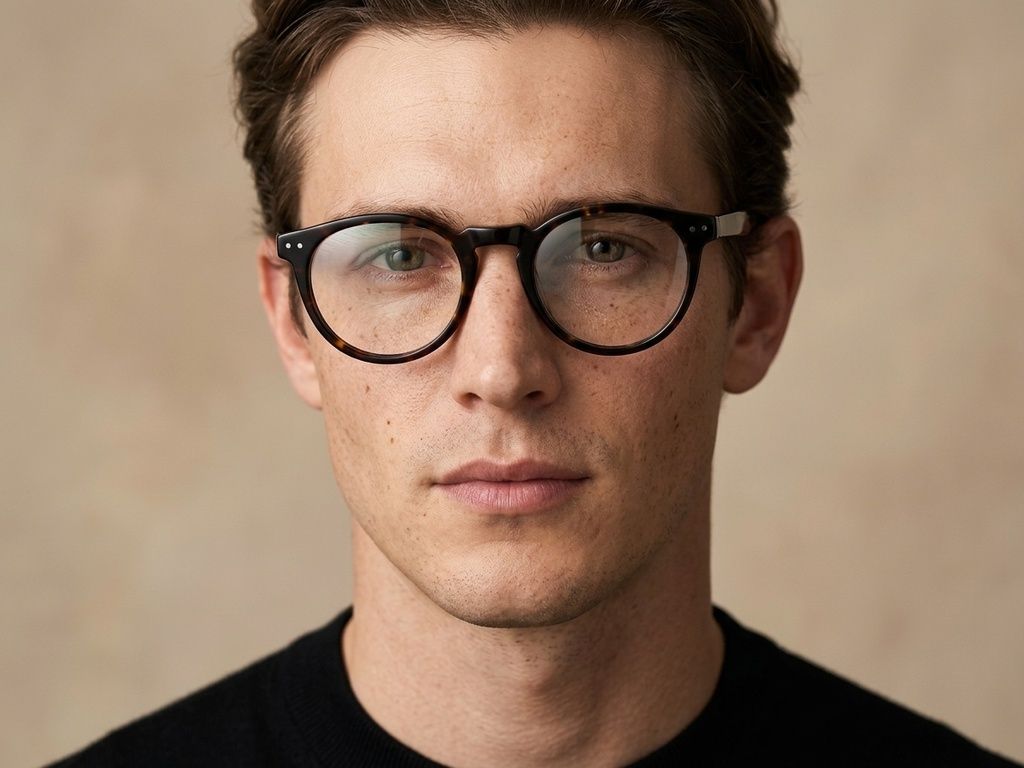 Oval Tortoiseshell Acetate Glasses #BS2012-2665