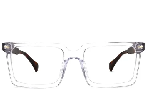 Verres rectangulaires en acétate transparent #BS2012-2667