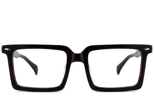 Lunettes rectangulaires en acétate brun #BS2012-2669