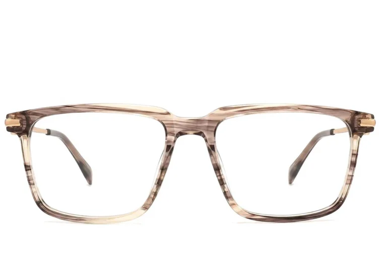 Rectangular Pattern Acetate Glasses #BS2012-2672