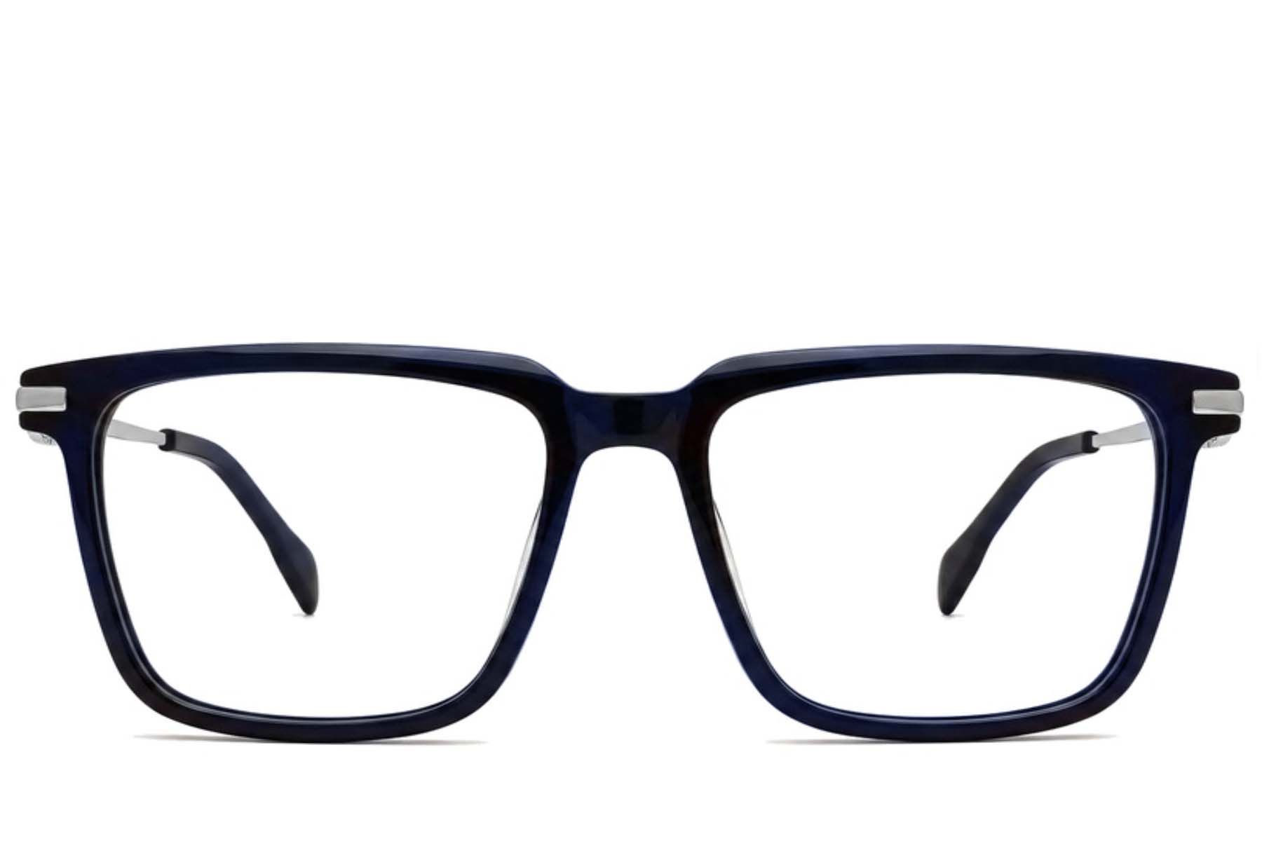 Rectangular Blue Acetate Glasses #BS2012-2674
