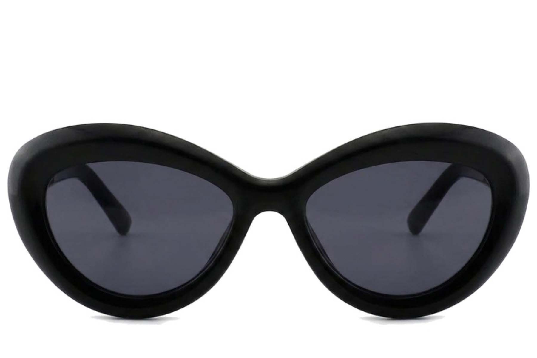 Butterfly Black Acetate Sunglasses #BS2012-2681