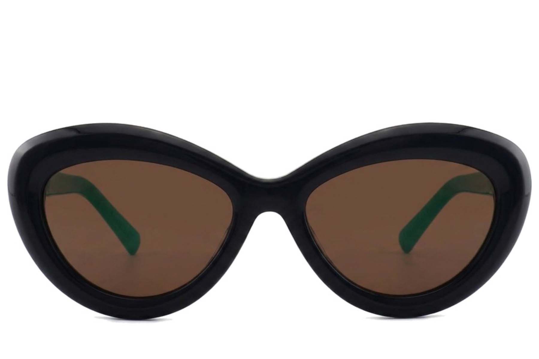 Butterfly Black Acetate Sunglasses #BS2012-2683
