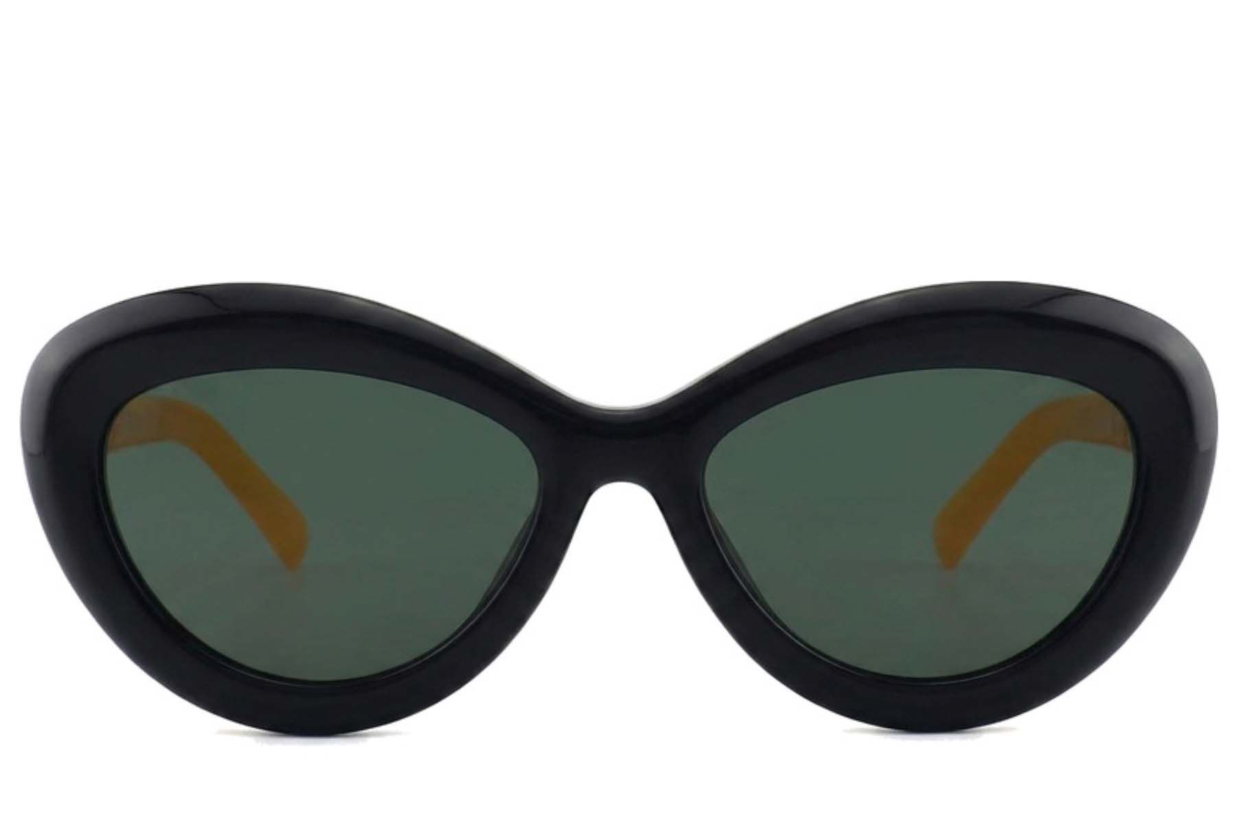 Butterfly Black Acetate Sunglasses #BS2012-2685