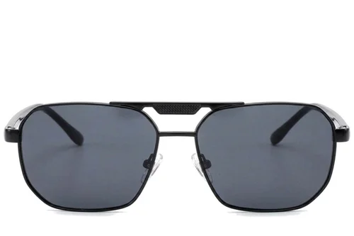 Lunettes de soleil aviateur en métal noir #BS2012-2708