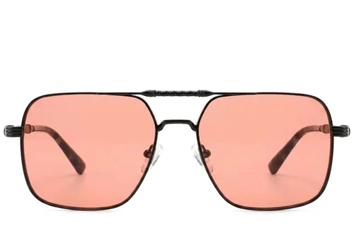 Aviator Black Metal Sunglasses #BS2012-2716