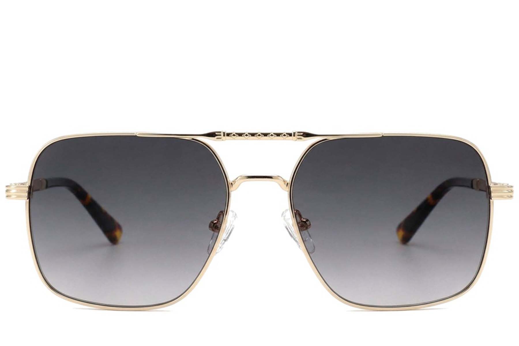 Aviator Golden Metal Sunglasses #BS2012-2717