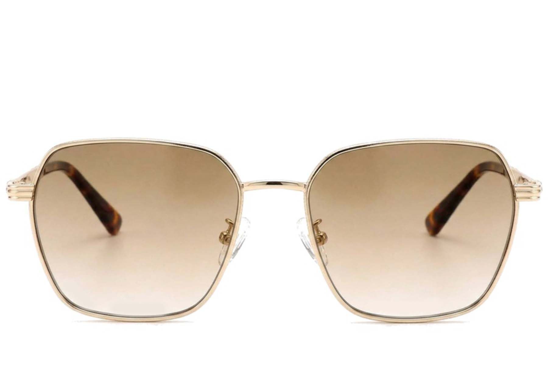 Geometric Golden Metal Sunglasses #BS2012-2723