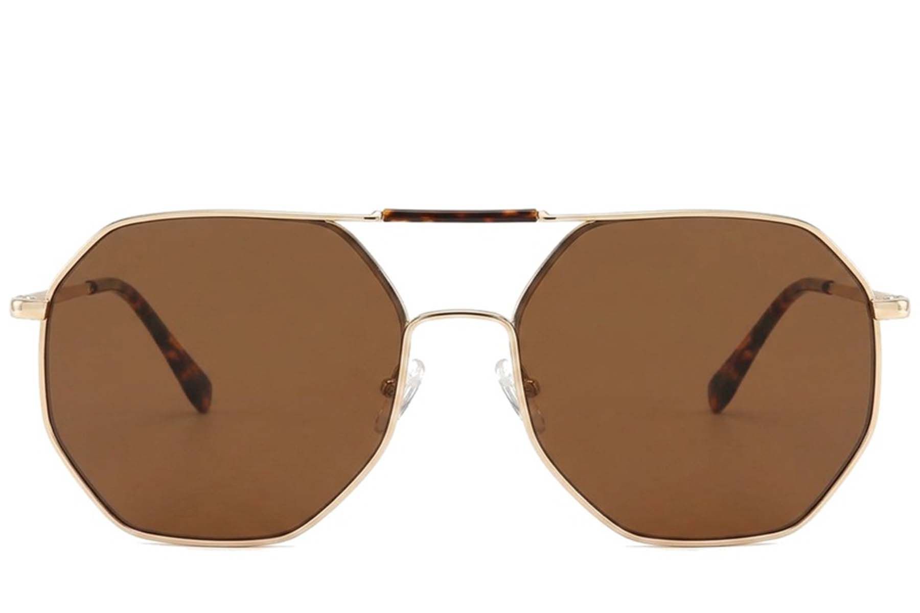 Aviator Golden Metal Sunglasses #BS2012-2728