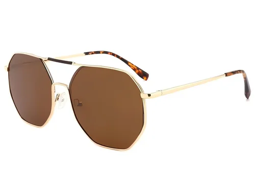 Aviator Golden Metal Sunglasses #BS2012-2728