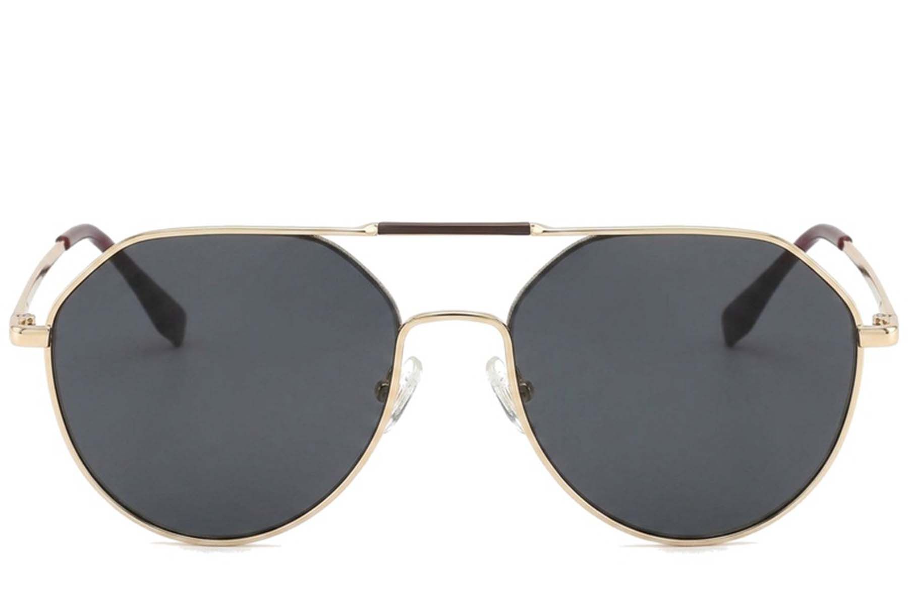Gafas de sol de aviador de metal dorado #BS2012-2729