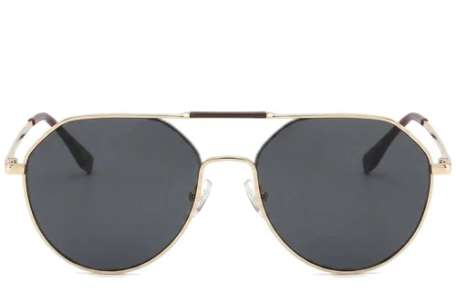 Lunettes de soleil aviateur en métal doré #BS2012-2729