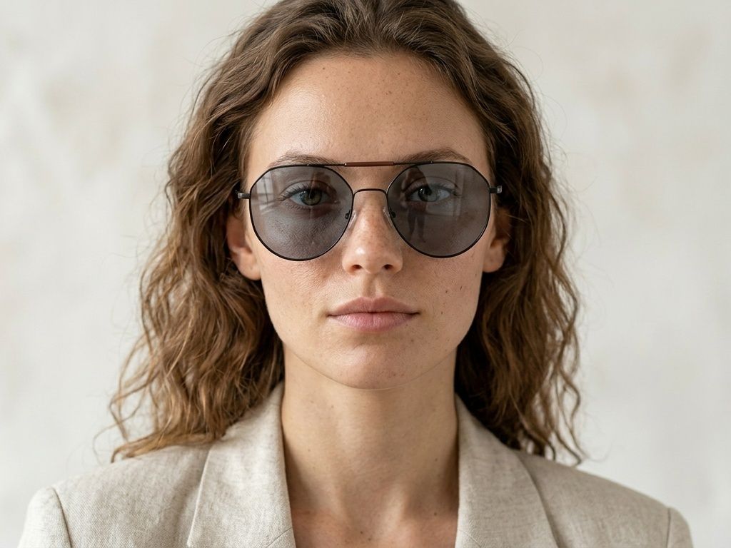 Aviator Black Metal Sunglasses #BS2012-2732