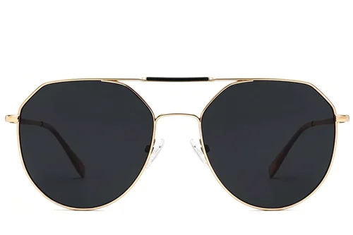 Aviator Golden Metal Sunglasses #BS2012-2733