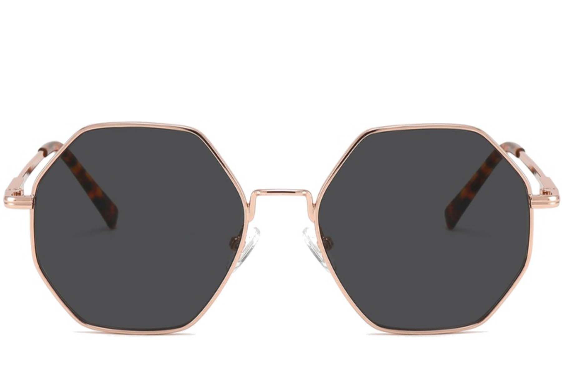 Geometric Pink Metal Sunglasses #BS2012-2742