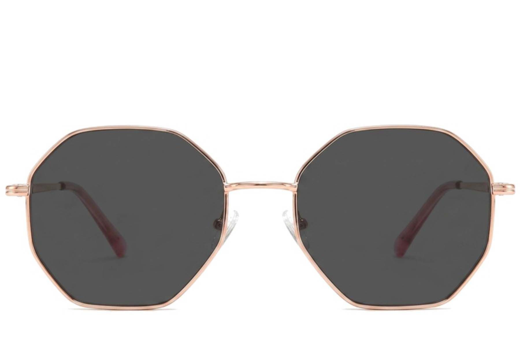 Geometric Pink Metal Sunglasses #BS2012-2746