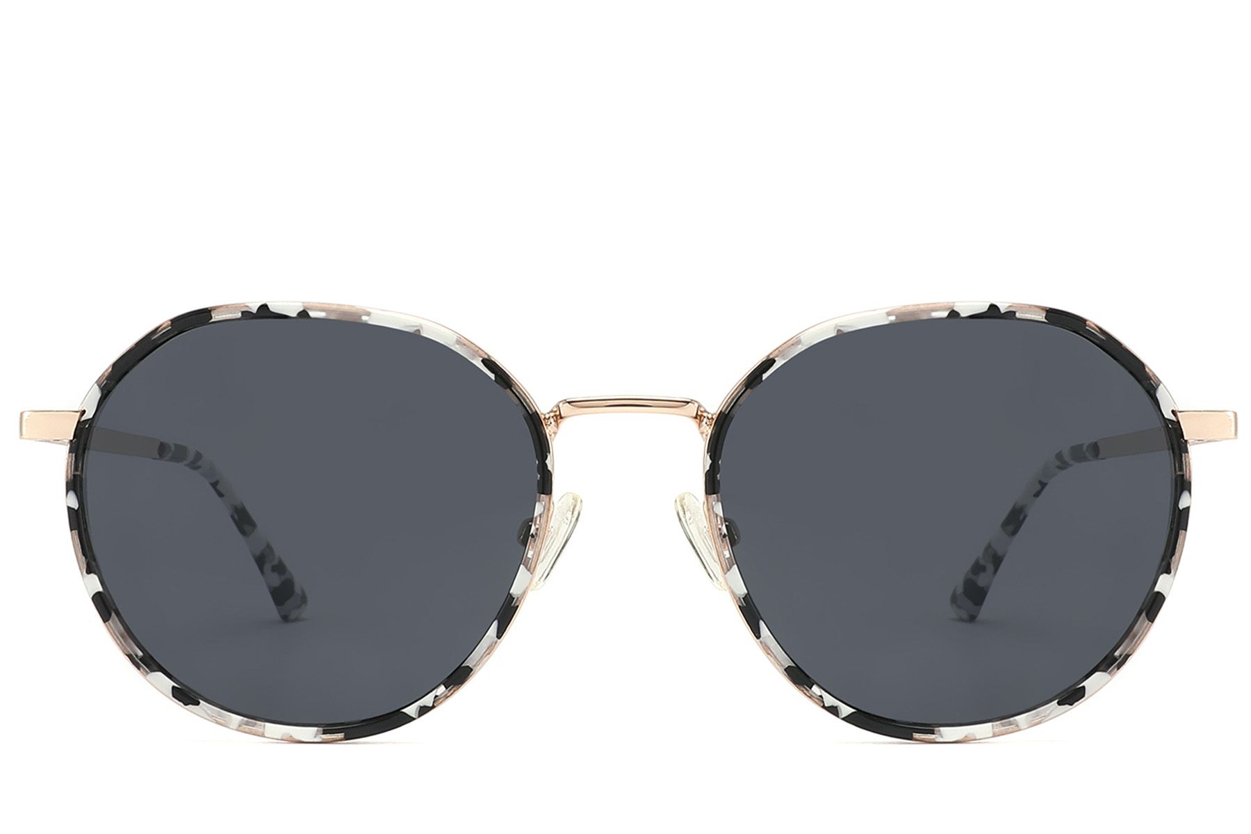 Oval Pattern Metal Sunglasses #BS2012-2765