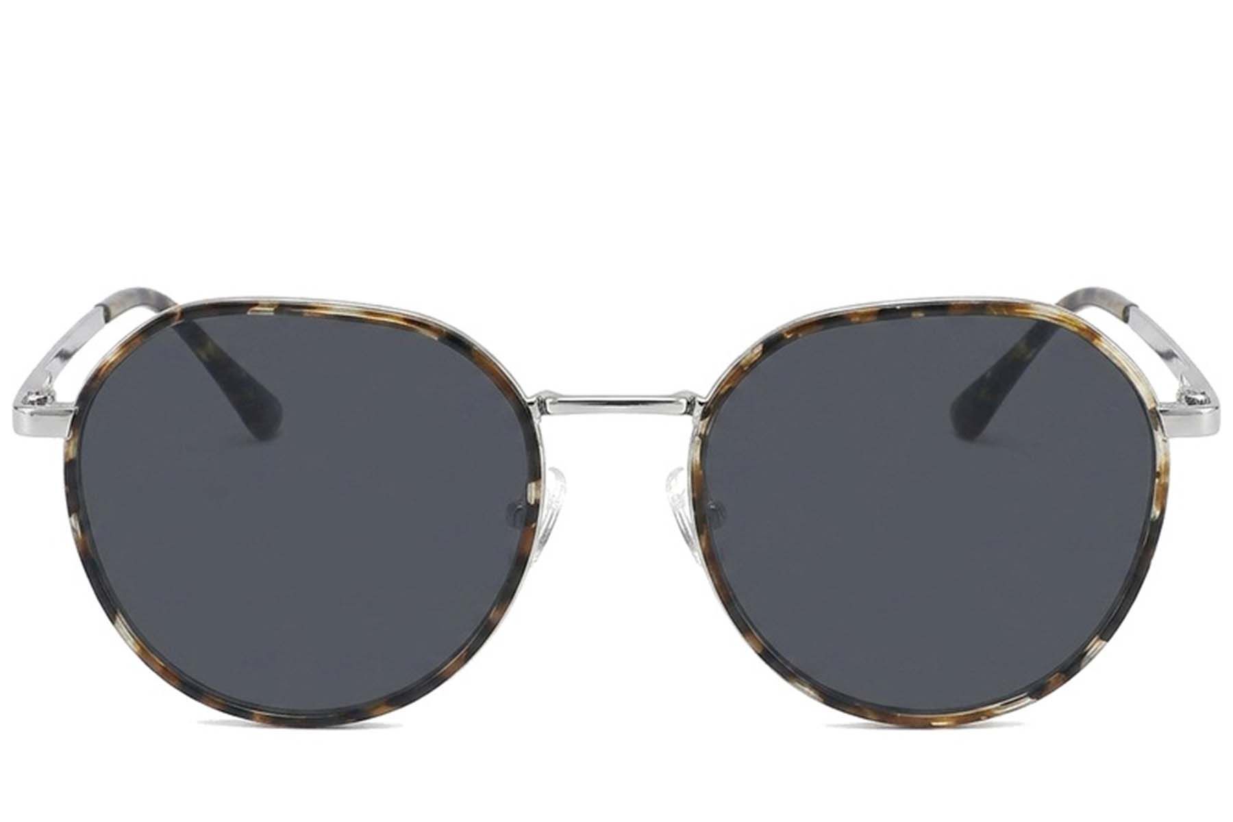 Oval Tortoiseshell Metal Sunglasses #BS2012-2767