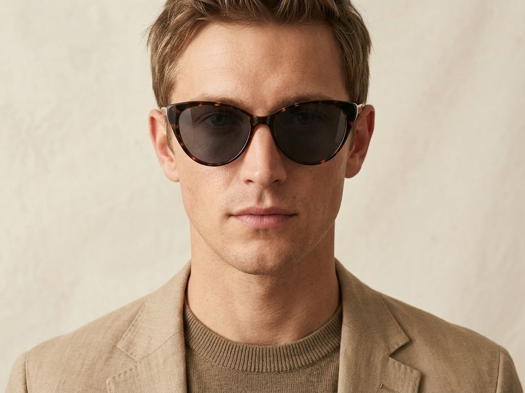Gafas de sol de acetato con diseño de mariposa y carey #BS2012-2772