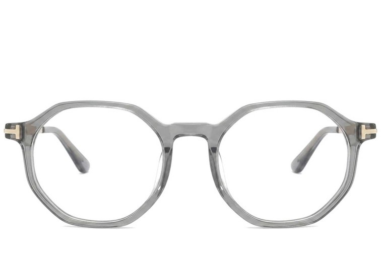Geometric Grey Acetate Glasses #BS2012-2781