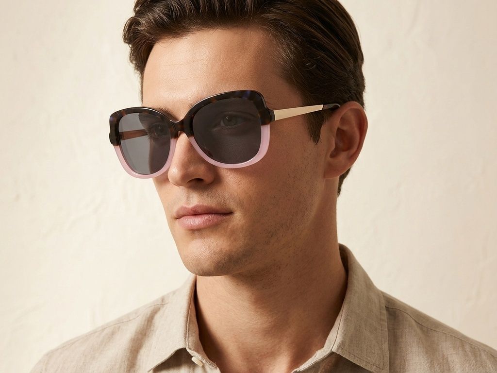 Butterfly Pink Acetate Sunglasses #BS2012-2790