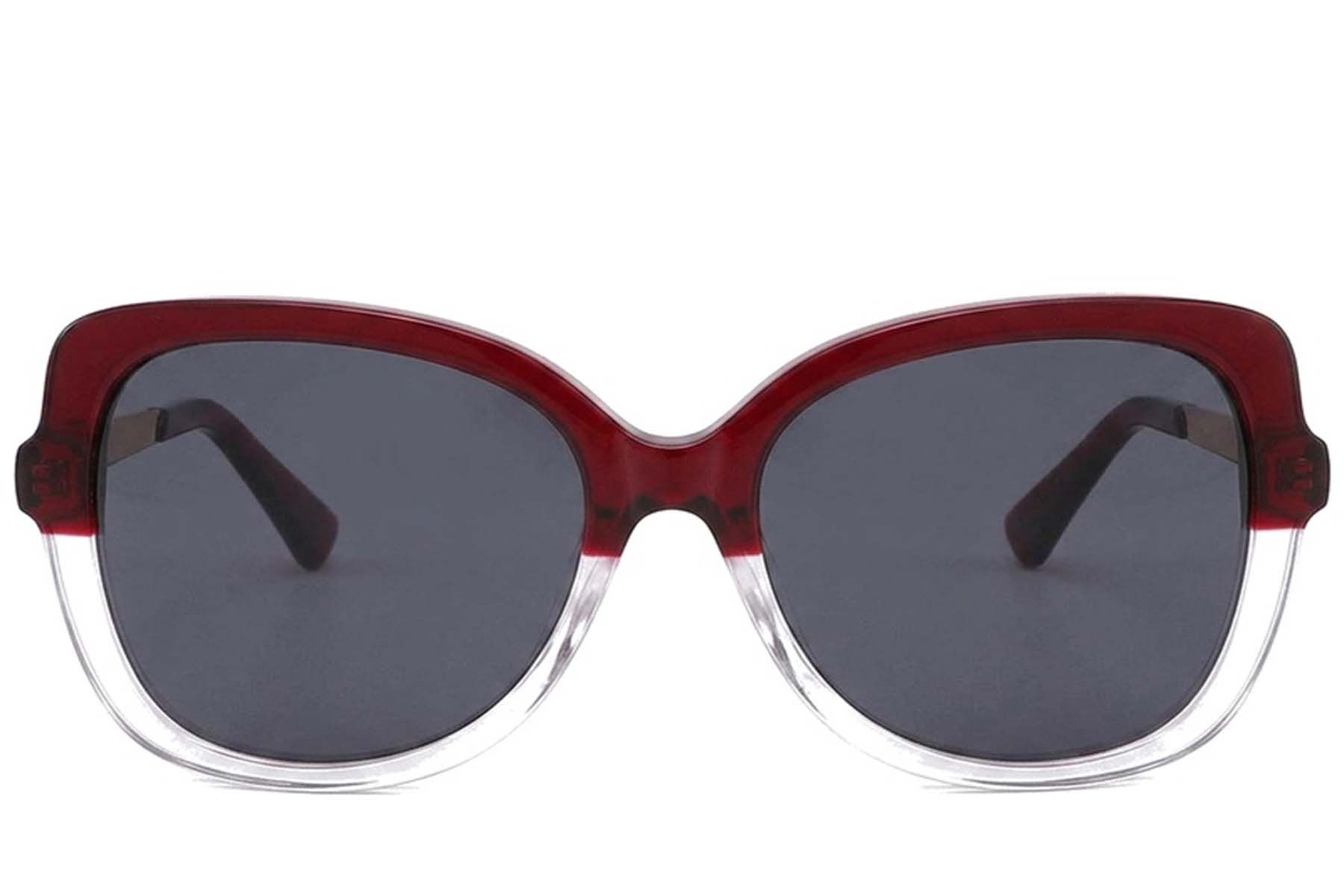 Butterfly Red Acetate Sunglasses #BS2012-2792