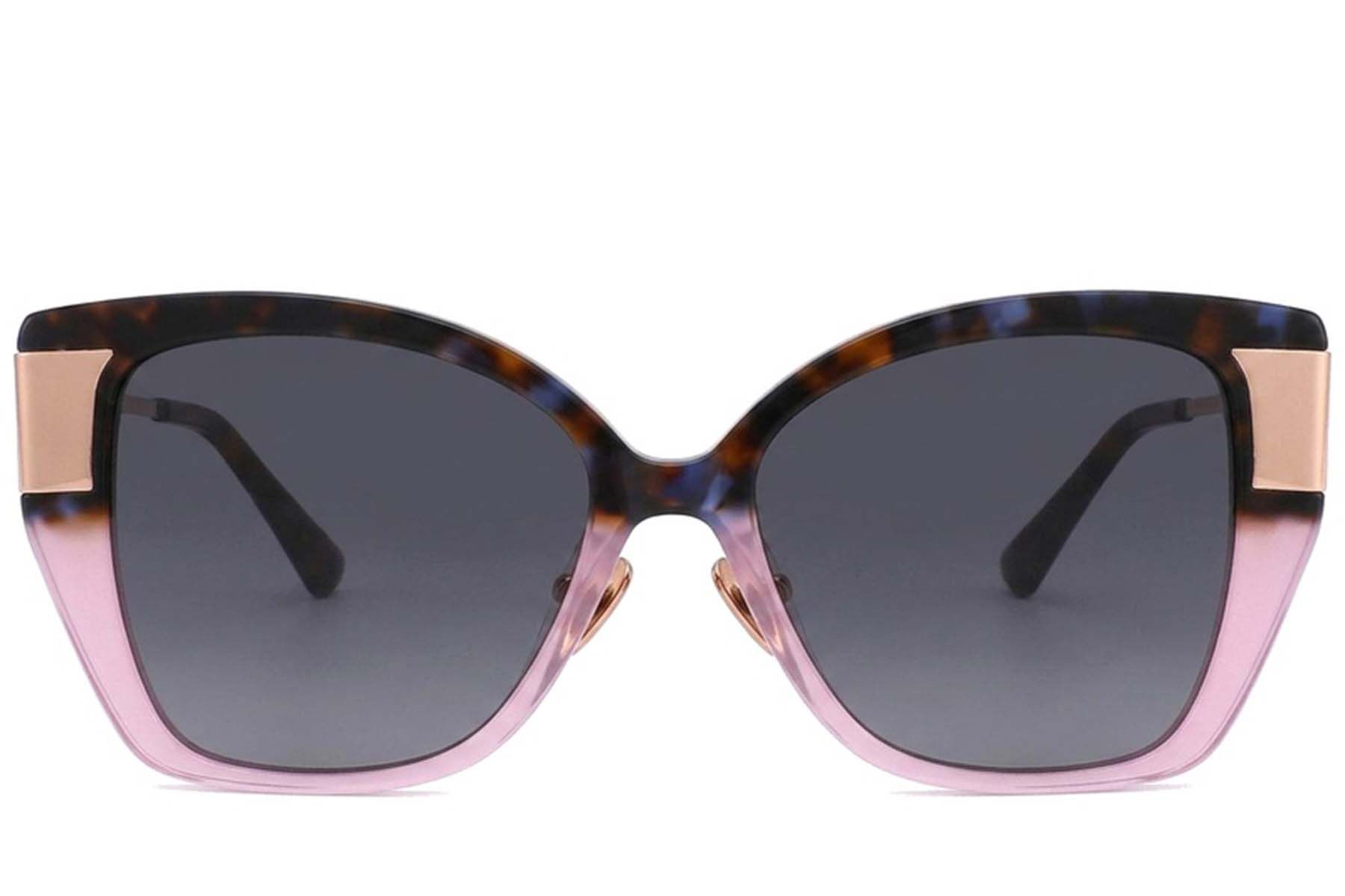 Lunettes de soleil papillon en acétate rose #BS2012-2793