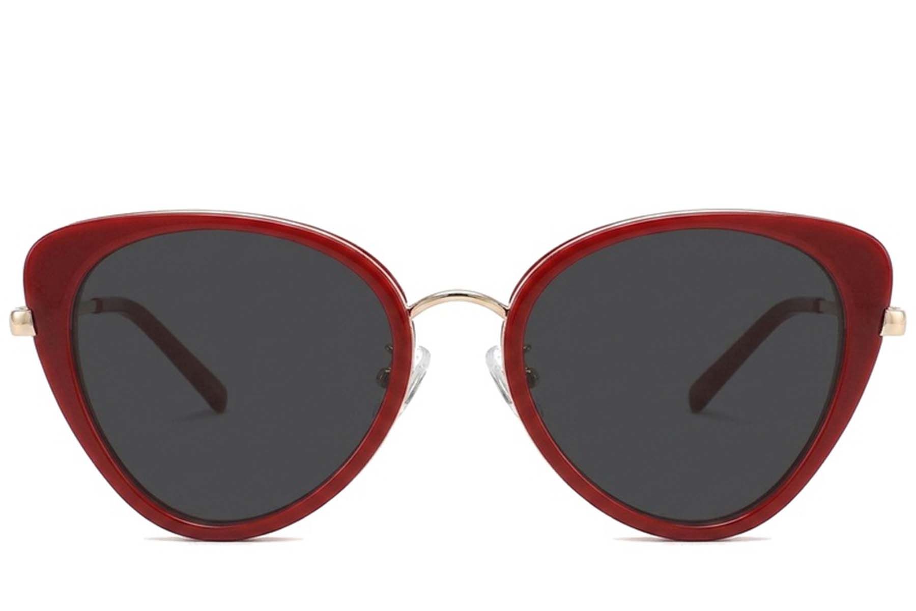 Butterfly Red Acetate Sunglasses #BS2012-2804