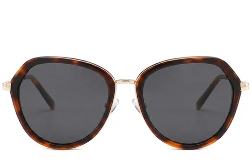 Lunettes de soleil géométriques en acétate écaille de tortue #BS2012-2807