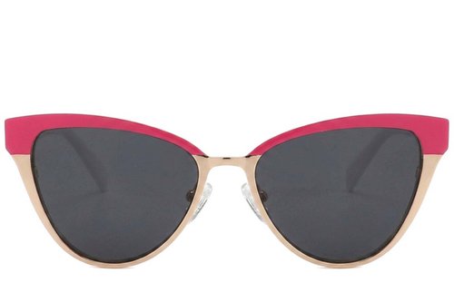 Lunettes de soleil papillon en métal rose #BS2012-2811
