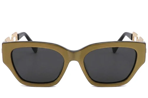 Lunettes de soleil papillon en acétate vert #BS2012-2813