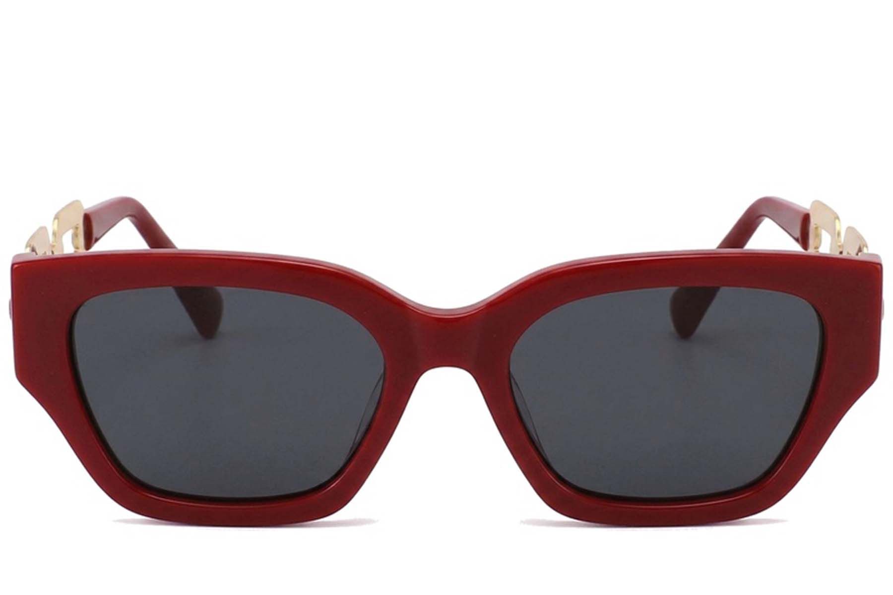 Butterfly Red Acetate Sunglasses #BS2012-2814