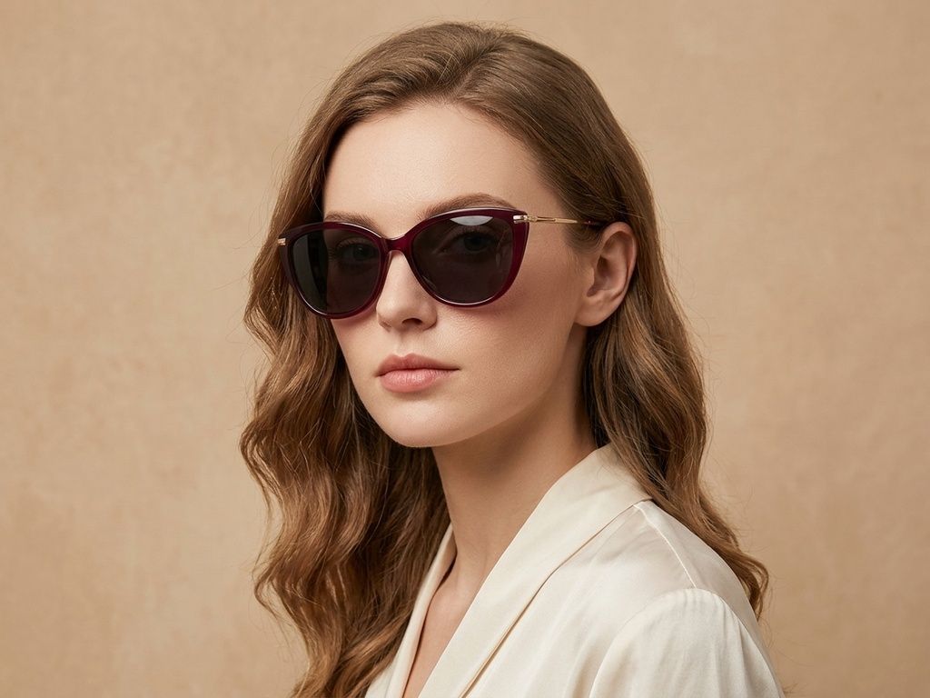 Butterfly Red Metal Sunglasses #BS2012-2827