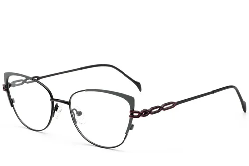 Lunettes papillon en métal noir #BS2012-2833