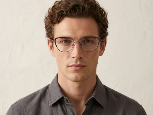Lunettes papillon violettes en métal #BS2012-2834