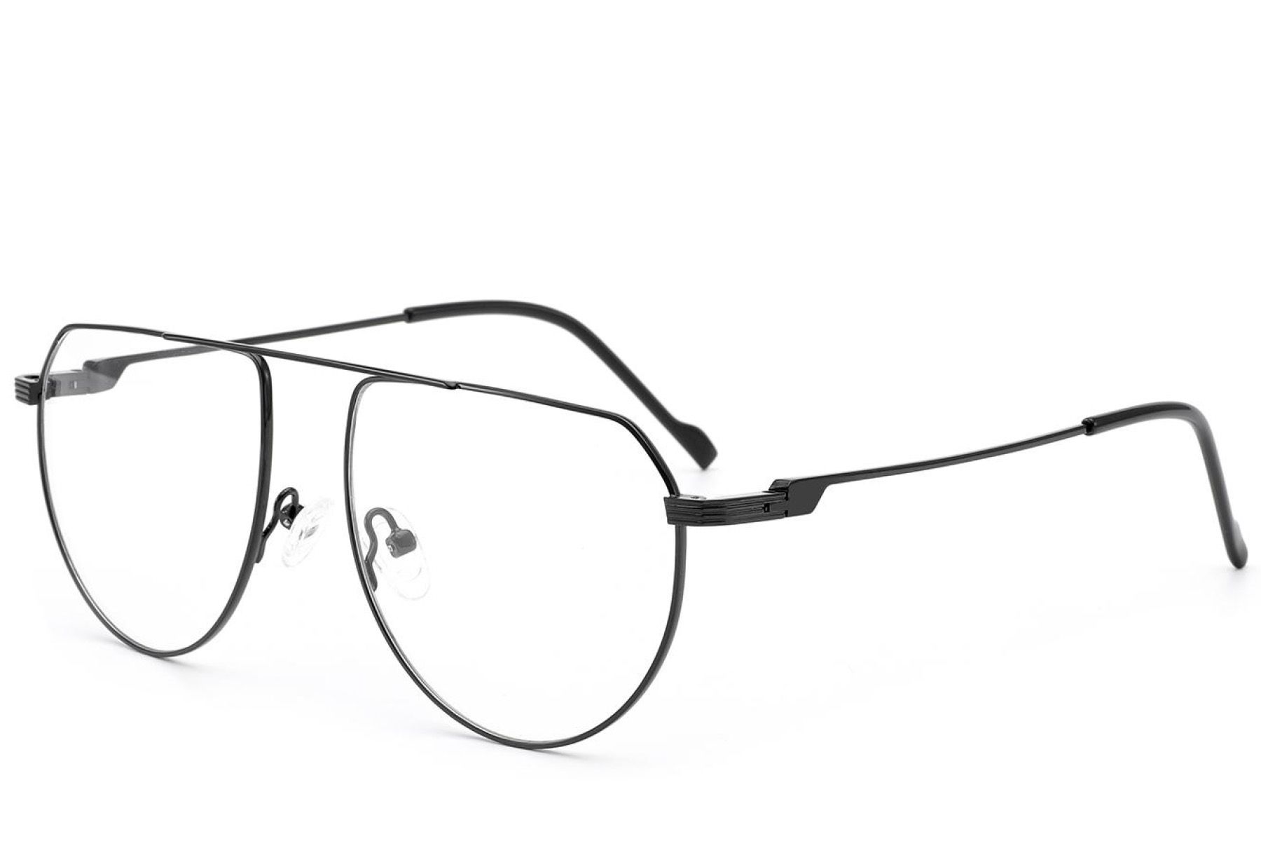 Aviator Black Metal Glasses #BS2012-2853